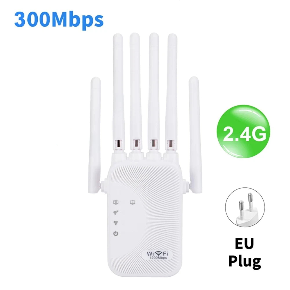 Boo Signal 1200Mbps Dual Band WiFi Amplifier Wireless Network Extender Signal Boo ...