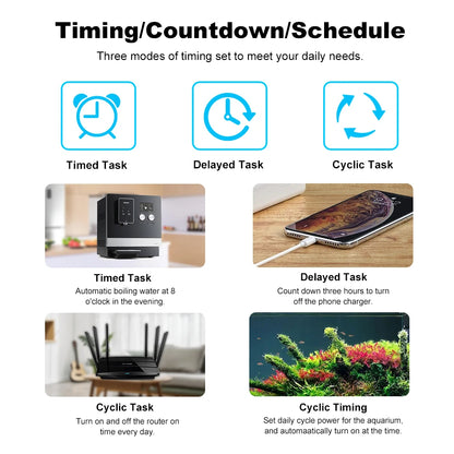 Smart Plug Zigbee with Power Monitor and Voice Control