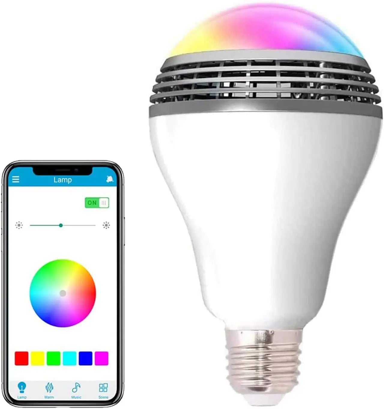 Bluetooth Speaker LED Bulb with App Control for Home and Party - Home Smart Direct