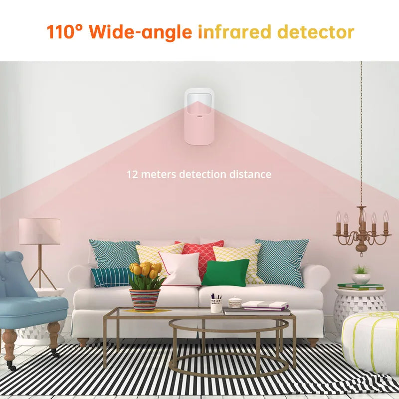 P10 Wireless Anti-pet PIR Motion Sensor Infrared Detector Alarm With Battery For G30 G20 Home Security Alarm System Protection - Home Smart Direct