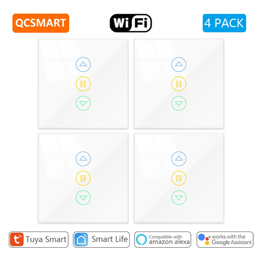 Smart Curtain Switch with Backlight and Percentage Control