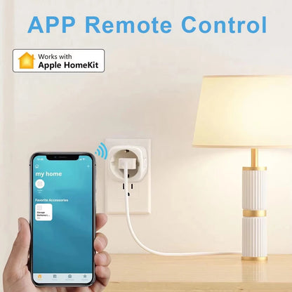 Matter WiFi Smart Socket with App and Voice Control