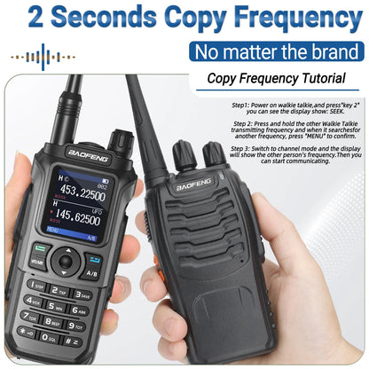 Long Range Waterproof Walkie Talkie with Multi Band Support