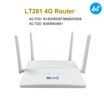 AC1200 Dual Band 4G LTE Router 2.4G 5.8G WAN LAN VPN Modem
