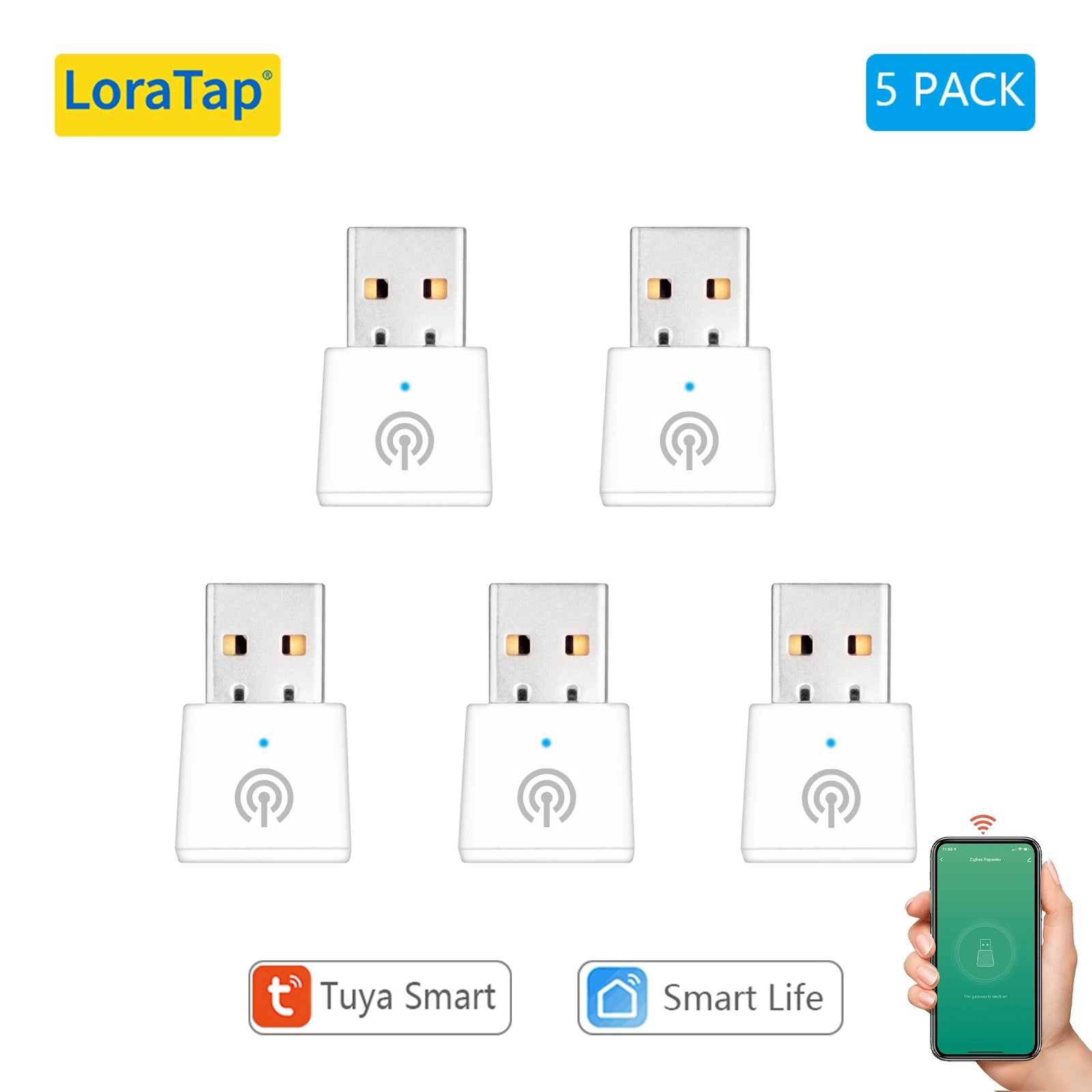 LoraTap Tuya ZigBee 3.0 Signal Repeater USB Extender for Smart Life App Devices Mesh Deconz Automation Home intelligent Scene - Home Smart Direct
