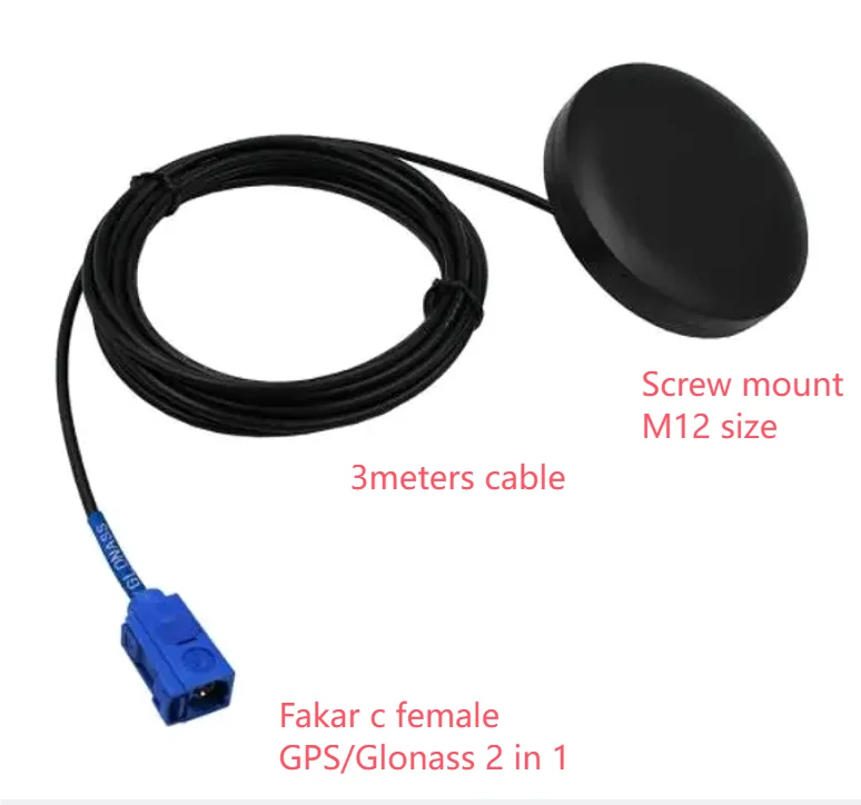 Mini GPS GLONASS Patch Antenna with IPX Connector