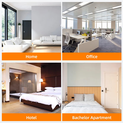 2pcs Door Stop Alarm with 120dB Siren Portable Door Stopper Security Alarm for Home Hotel 3 Levels Sensitivity Door Wedge Alarm - Home Smart Direct