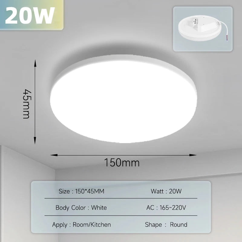 Modern LED Ceiling Light Fixture for Living Room and Bedroom - Home Smart Direct