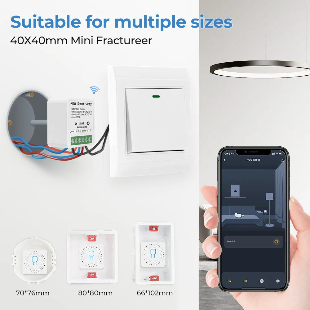 Smart Zigbee WiFi Switch with Power Monitoring and Voice Control