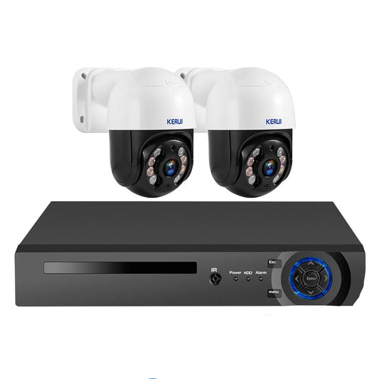 KERUI 2K 4MP 6MP HD POE Surveillance 8CH 16CH Camera System Dual Lens PTZ WIFI IP Home Security 8CH POE NVR Video H.265 CCTV Kit - Home Smart Direct