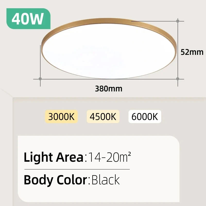 Dimmable LED Flush Mount Ceiling Light with Remote - Home Smart Direct