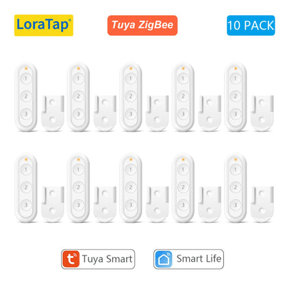 LoraTap Tuya Smart Life Wireless Scene Switch 3 Gang Remote Intelligent Device Linkage Control Home Assistant Support - Home Smart Direct