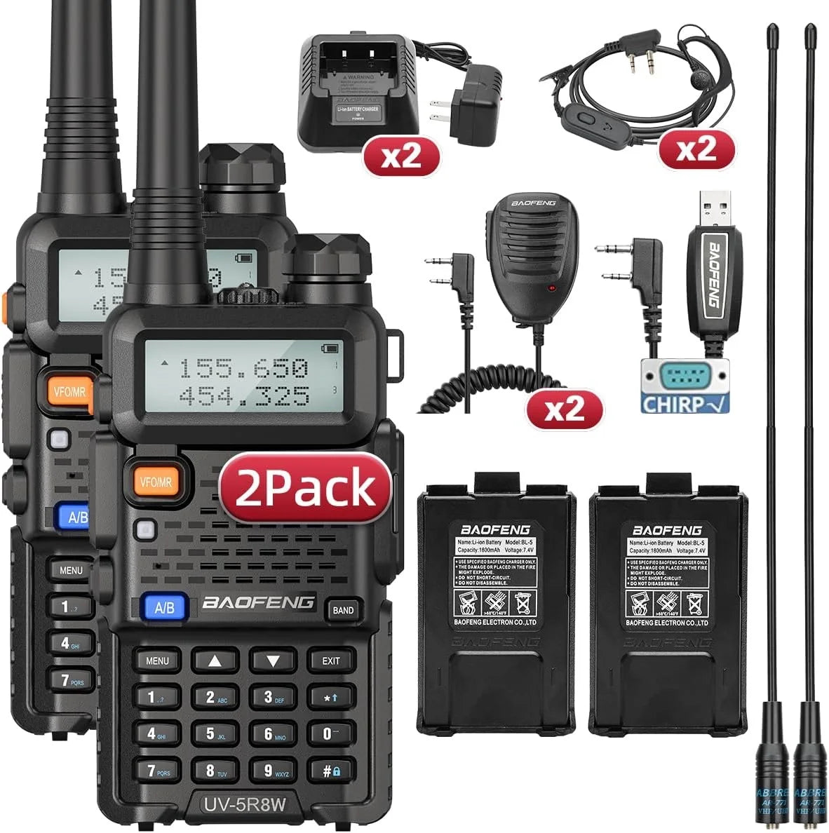 High Power Dual Band Walkie Talkie with Long Range Performance