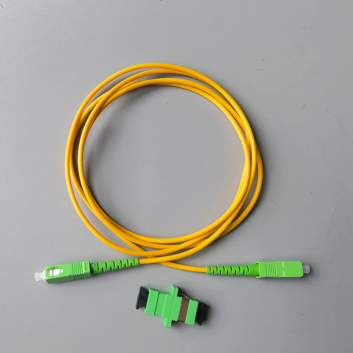Single Mode SC APC Fiber Patch Cable with Adapter