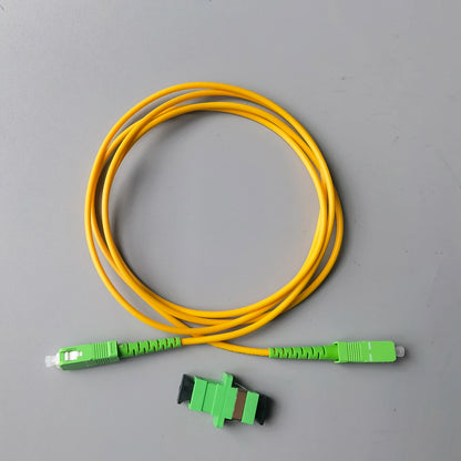 Single Mode SC APC Fiber Patch Cable with Adapter