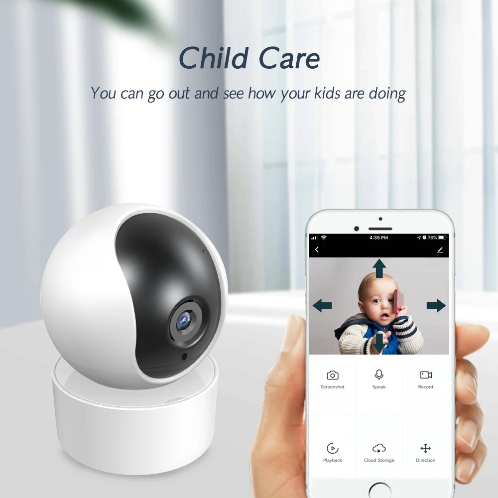 PGST 2MP 1080P Tuya IP WiFi Camera Security Protection Surveillance Camera CCTV Smart Life 2-Way Audio Night Vision Baby Monitor - Home Smart Direct
