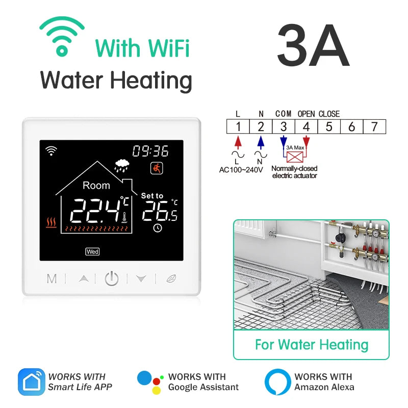 Smart Thermostat WiFi Controller for Heating and Boiler