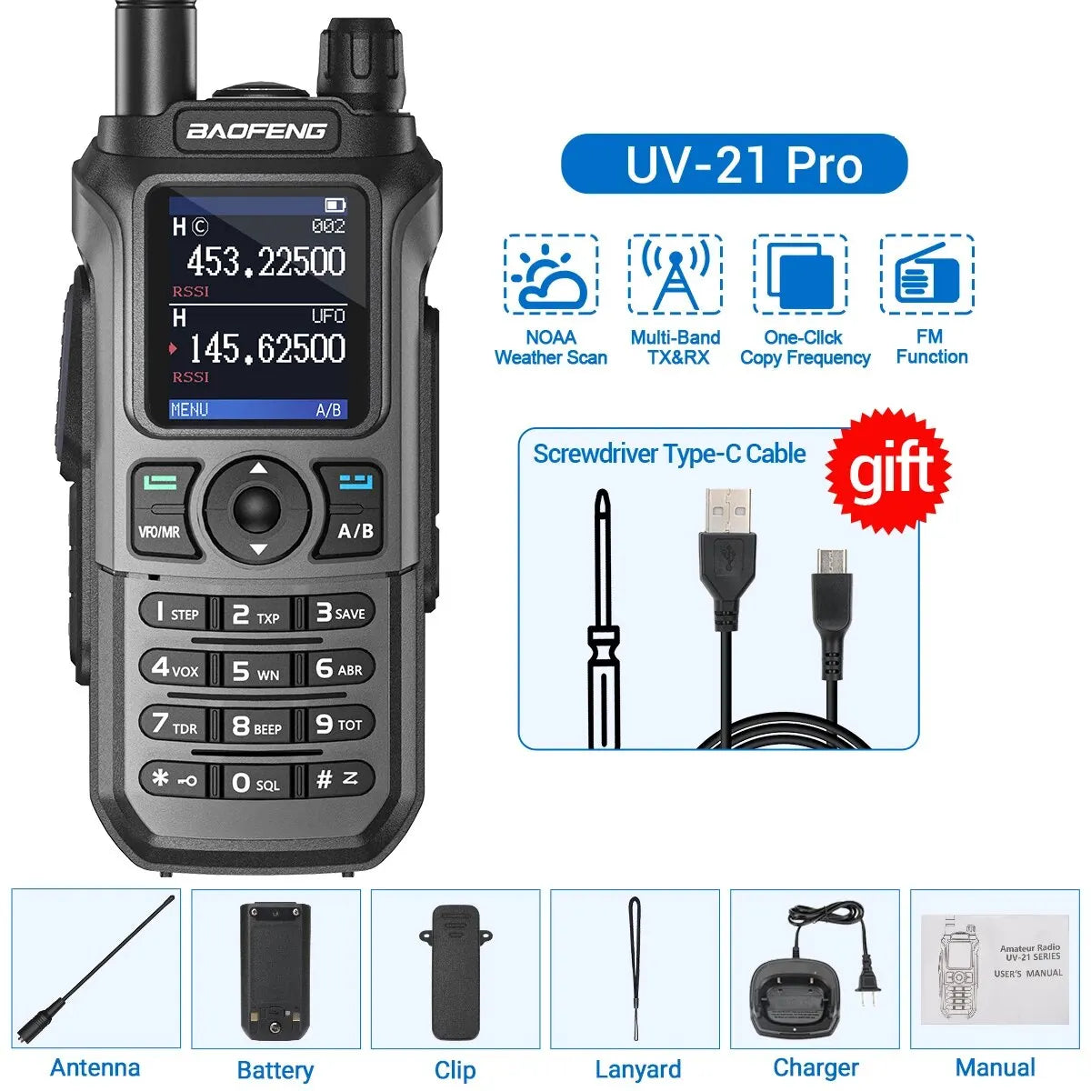 Long Range Waterproof Walkie Talkie with Multi Band Support