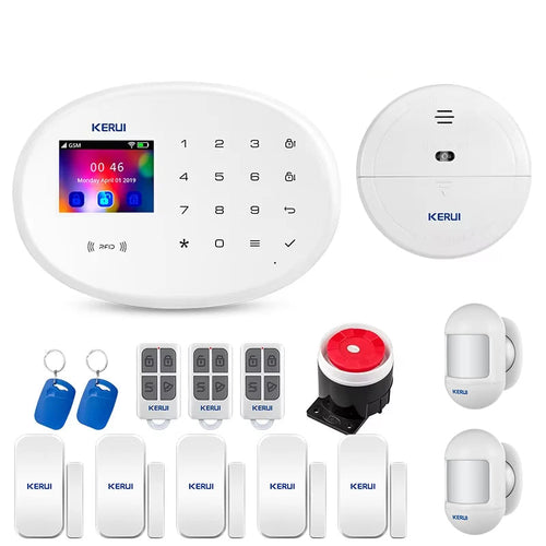 KERUI WIFI GSM Alarm System Kit W202 Home Security Protection Tuya Smart Support Alexa with Motion Detector Door Opening Sensor - Home Smart Direct