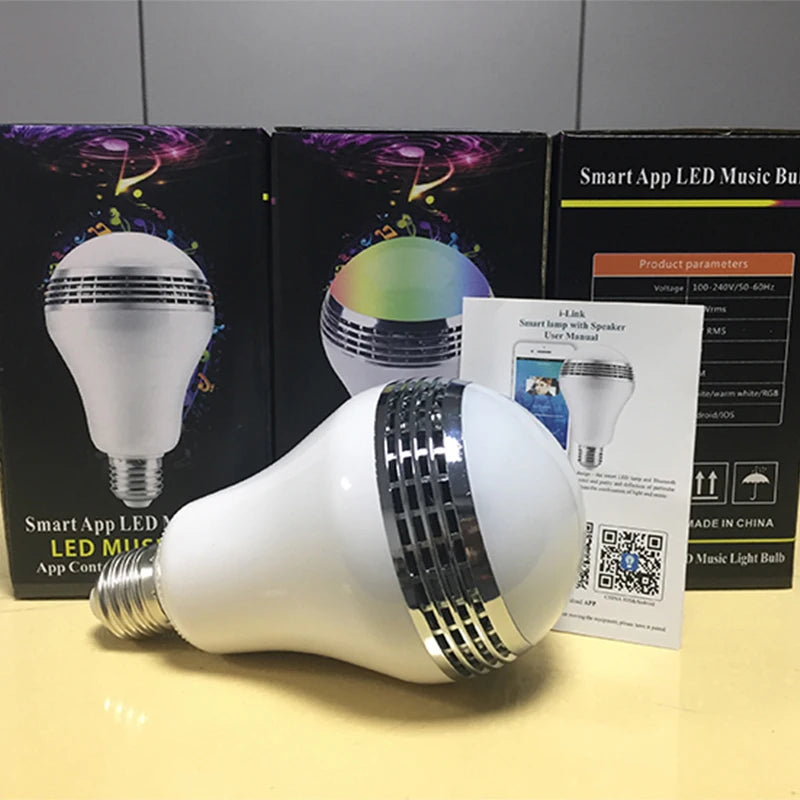 Bluetooth Speaker LED Bulb with App Control for Home and Party - Home Smart Direct