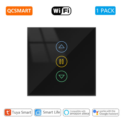 Smart Curtain Switch with Backlight and Percentage Control