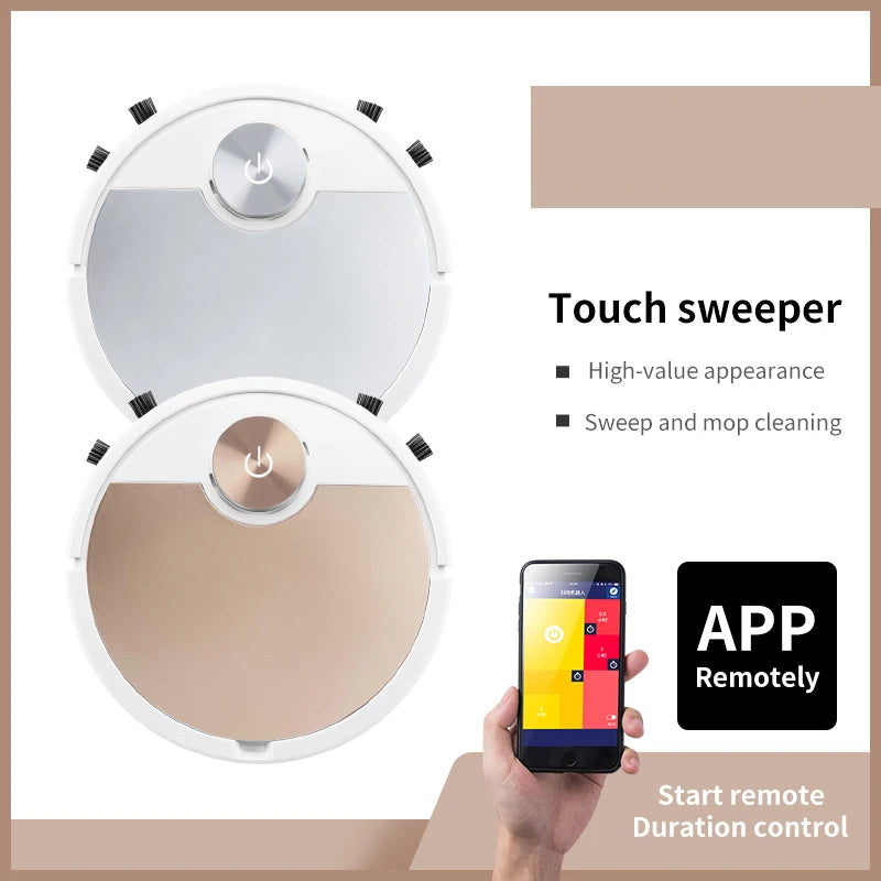 Robot Vacuum Cleaner with App and Remote Control