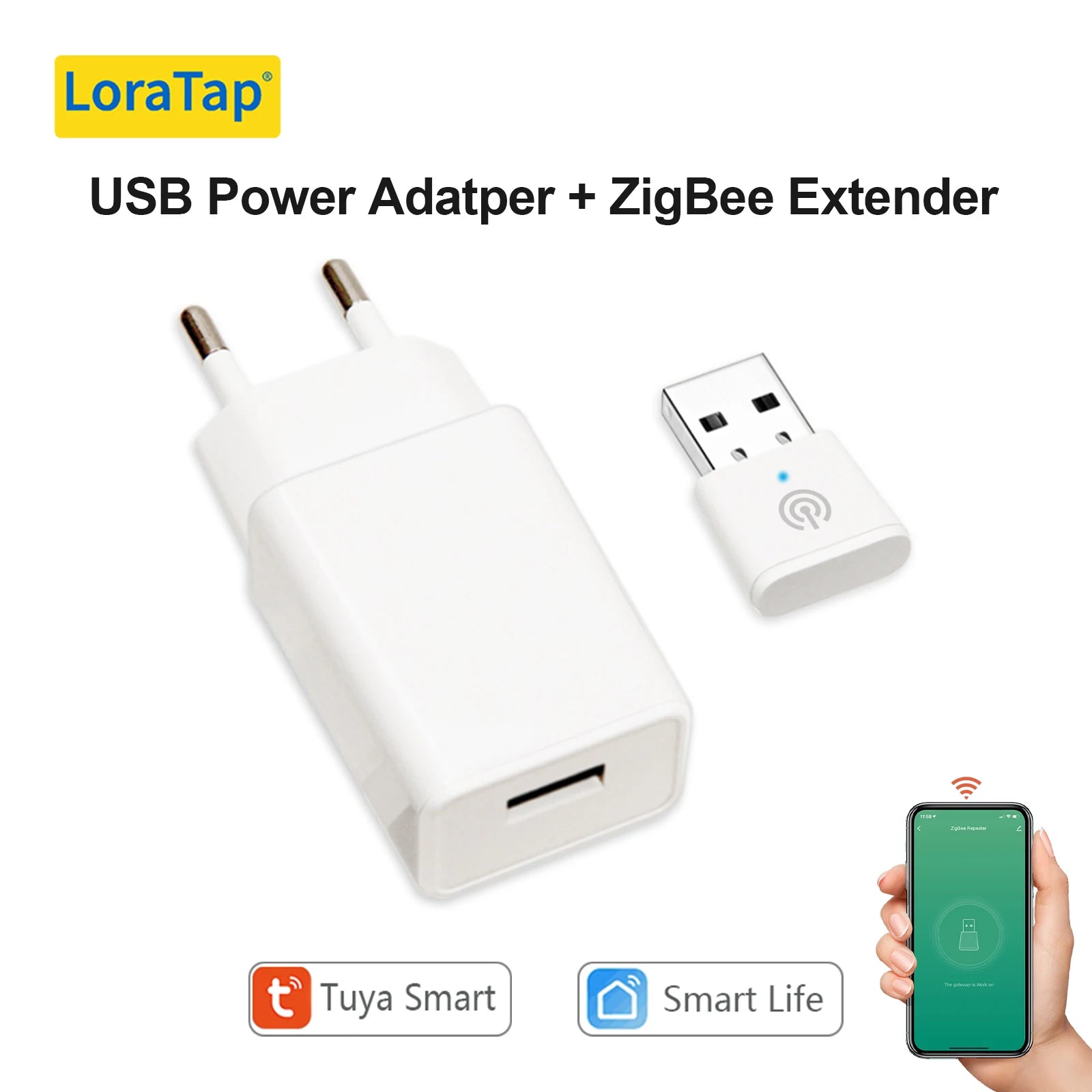 LoraTap Tuya ZigBee 3.0 Signal Repeater USB Extender for Smart Life App Devices Mesh Deconz Automation Home intelligent Scene - Home Smart Direct