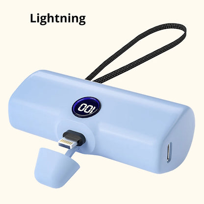 Compact Fast Charging Portable Power Bank with LED Display