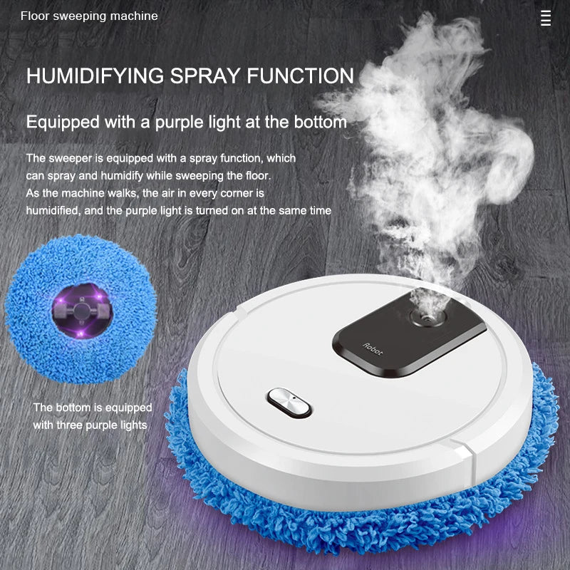 Smart Sweeping and Mopping Robot with Spray Function