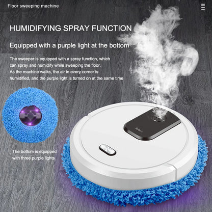 Smart Sweeping and Mopping Robot with Spray Function