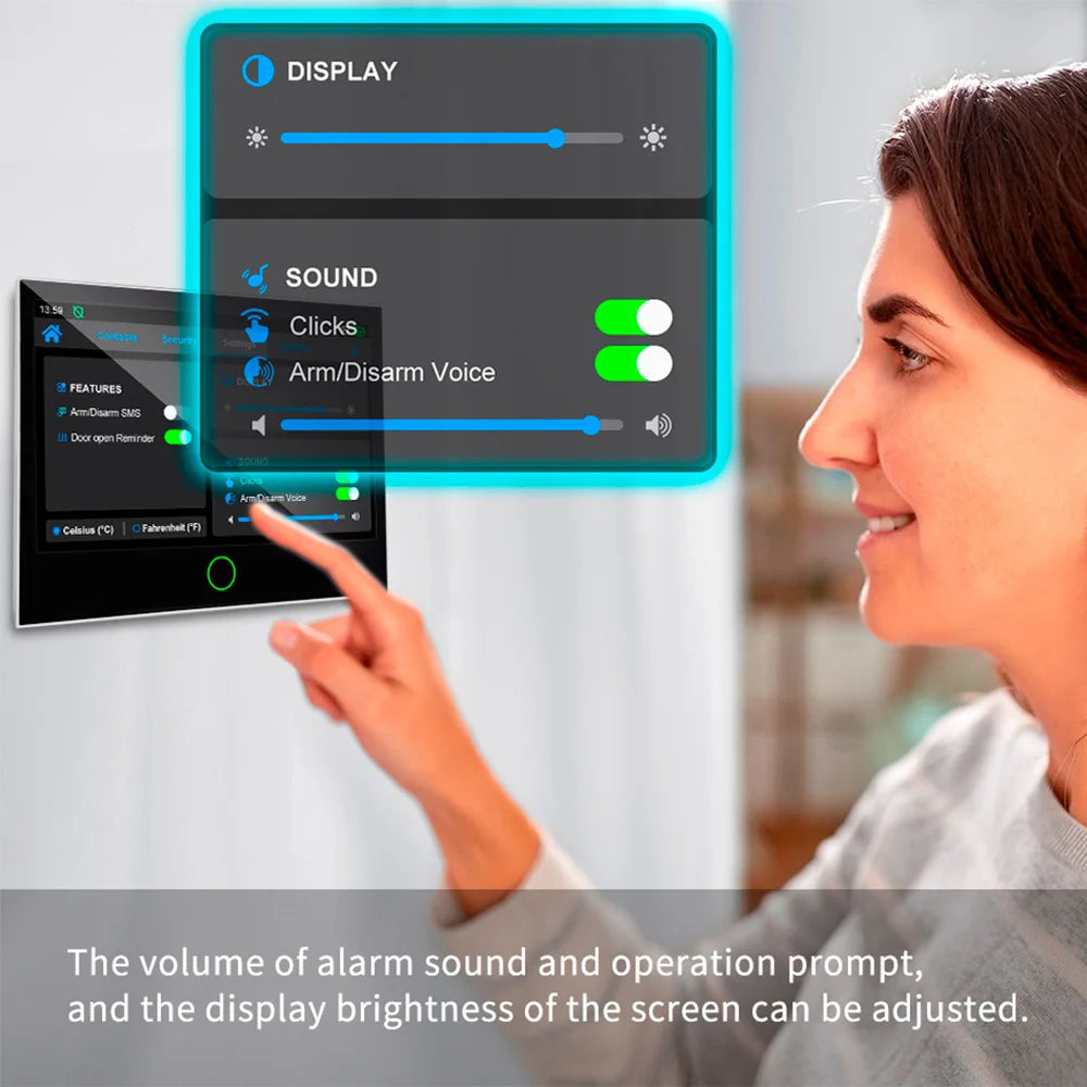 KERUI 4G/WiFi Home Alarm System with 7 Inch Touch Screen Tuya Smart Wireless Home Burglar Alarm with Motion Detector Door Sensor - Home Smart Direct