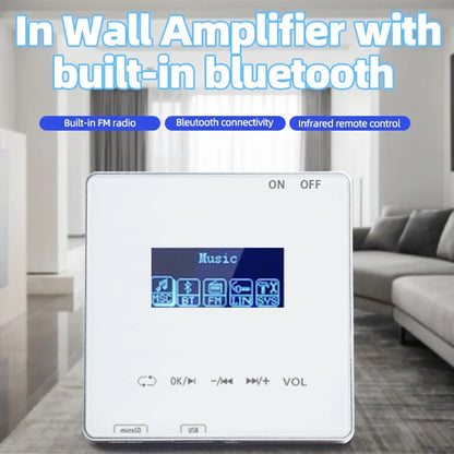 Smart Home In Wall Bluetooth Audio Amplifier - Home Smart Direct