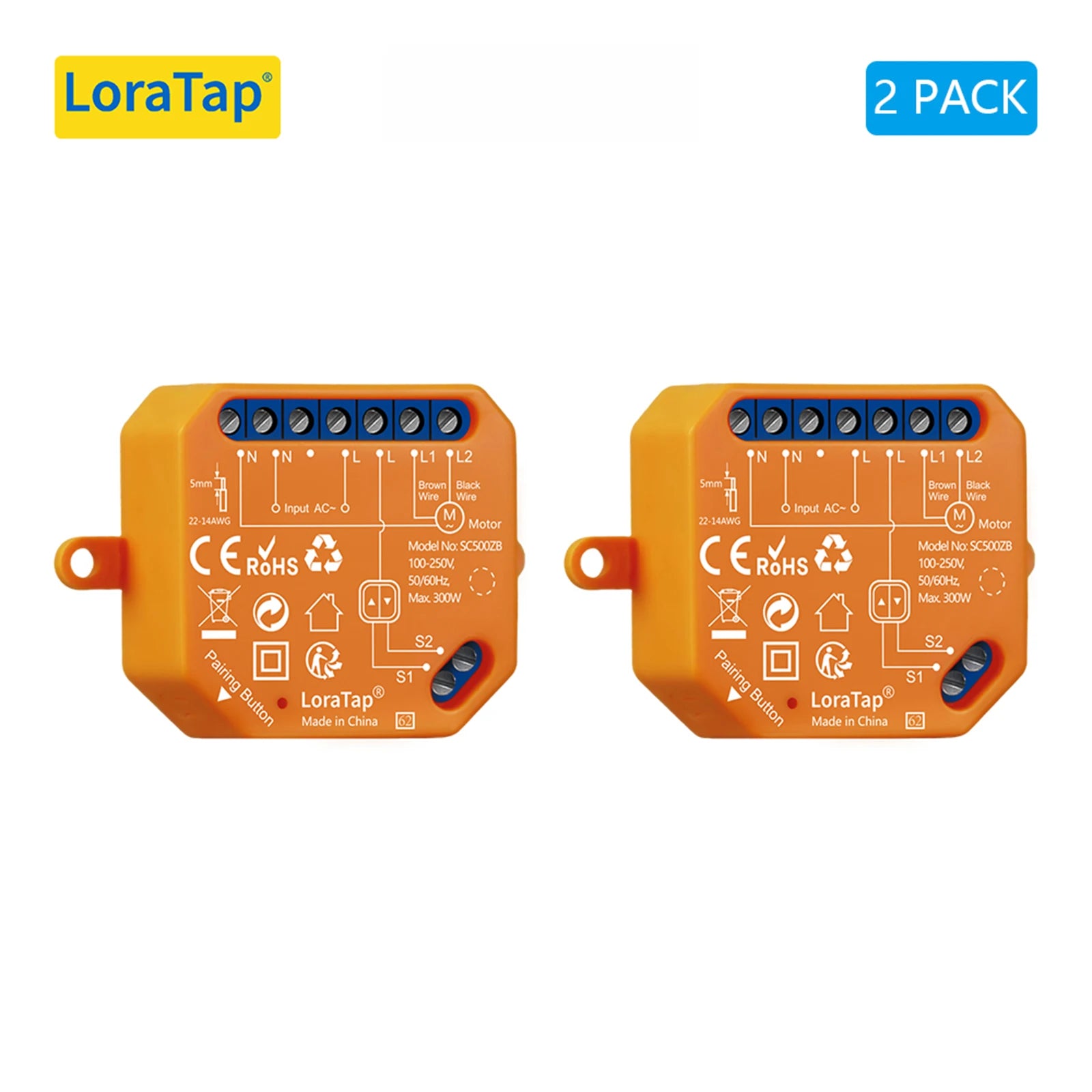 LoraTap ZigBee Shutter Switch Module For Electric Motorized Curtain Blind Tuya Smart Life Roller Alexa Google Home ZigBee2MQTT - Home Smart Direct