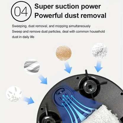Smart 3 in 1 Robot Vacuum with Automatic Floor Cleaning