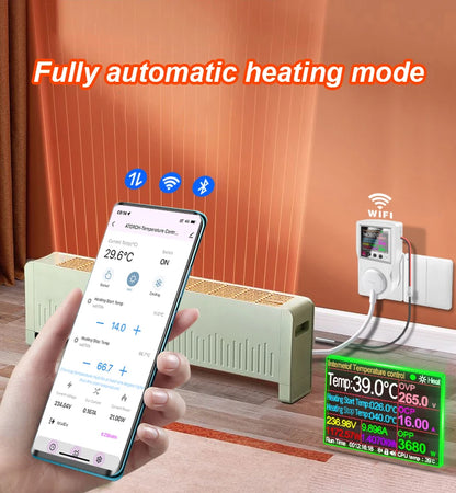 Tuya WiFi Digital Thermostat Socket Temperature Controller with Timer