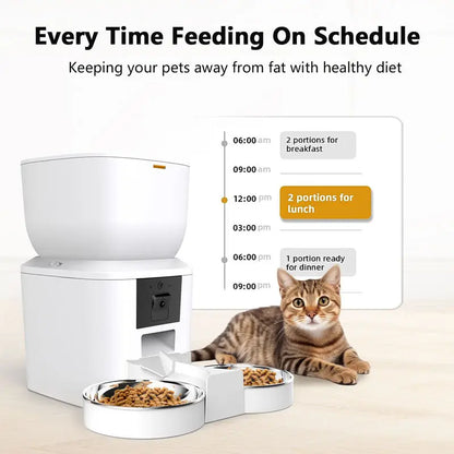 Automatic Cat Feeder with Camera and Voice Recorder