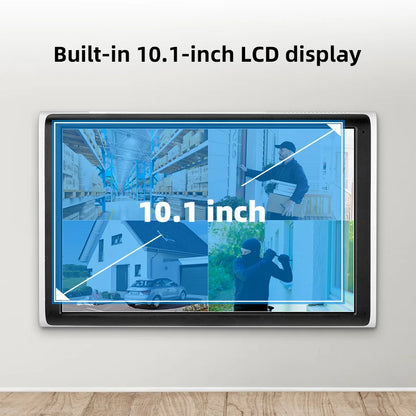 KERUI 8CH Wireless 10.1inch LCD Monitor NVR Kit 6MP WIFI IP Dual Lens Home Security Camera System Surveillance Video Recorder - Home Smart Direct