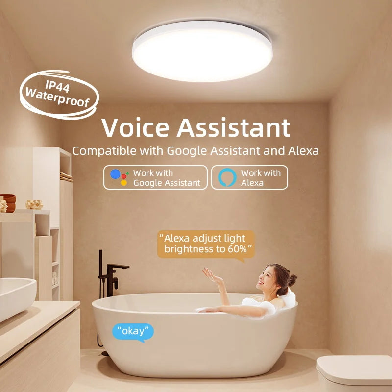 Smart RGB Ceiling Light with Bluetooth App Control - Home Smart Direct