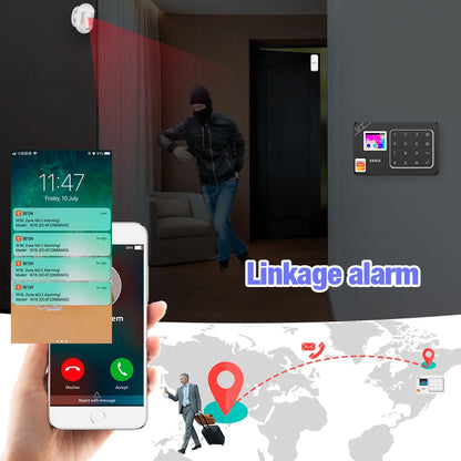 KERUI DIY Your Home Alarm Set 4G / WiFi Alarm System for Home Security Protection Motion Detector Door Sensor Tuya Smart APP - Home Smart Direct