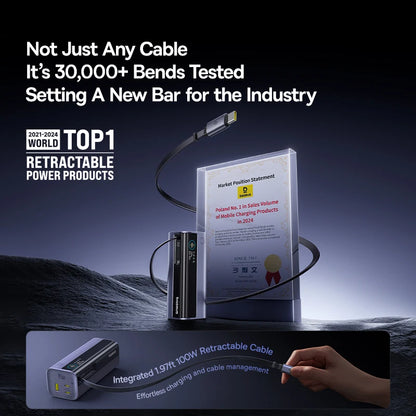 Power Bank with Built In Cable and Fast Charging Portable Charger