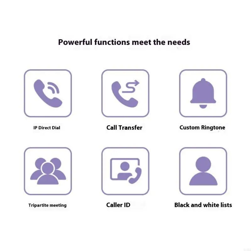 Advanced IP Phone with Gigabit Ports for Office Use