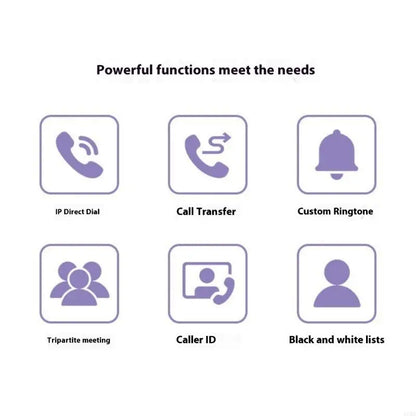 Advanced IP Phone with Gigabit Ports for Office Use