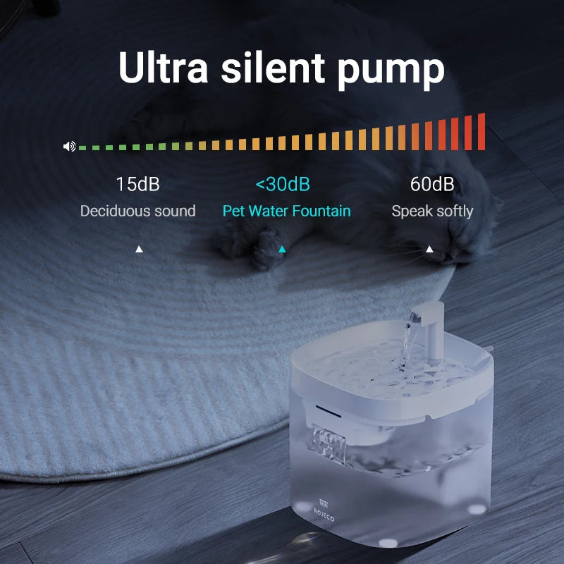 Smart Cat Water Fountain with Filter Purifier System
