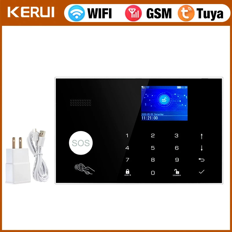 KERUI G30 DIY Home Alarm System Kit Smart Life APP Control Alarm Host with Motion Detector, Door Sensor, Siren Wireless Burglar - Home Smart Direct