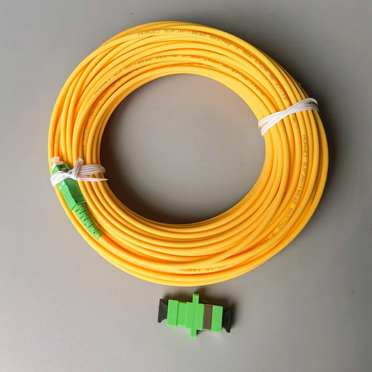 Single Mode SC APC Fiber Patch Cable with Adapter