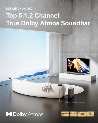 Dolby Atmos Sound Bar with Wireless Bluetooth Home Theater Speakers - Home Smart Direct