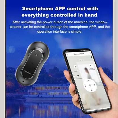 Window Cleaning Robot with Laser Sensor and Remote Control