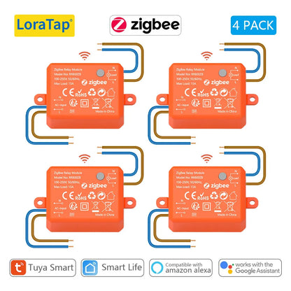 Tuya ZigBee 3.0 Smart Life Socket Module Wireless Remote Control, Work with Echo Alexa Google Home Voice Assistant DIY MQTT - Home Smart Direct