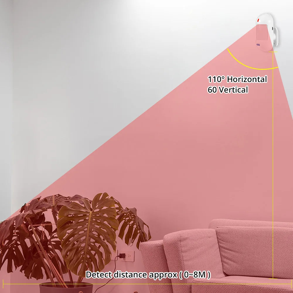 KERUI Wireless PIR Motion Sensor Infrared Detector Alarm With Battery For W202 W181 Home Security Alarm System Protection - Home Smart Direct