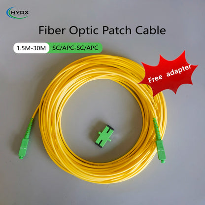 Single Mode SC APC Fiber Patch Cable with Adapter